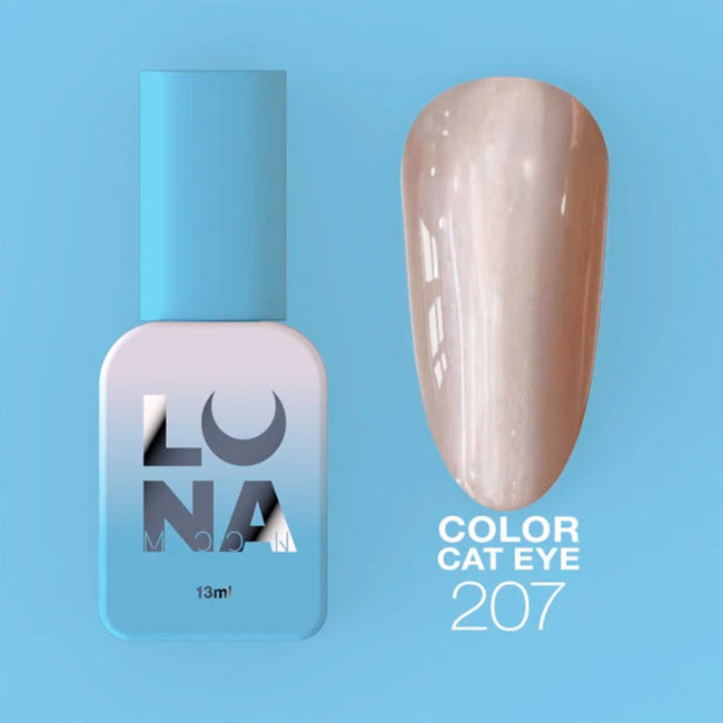 Colored gel polish Lunamoon Cat Eye Nr 207 - 13 ml
