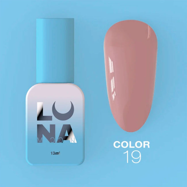 Colored gel polish Lunamoon Nr 19 - 13 ml