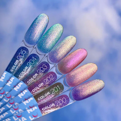 Colored gel polish Lunamoon Nr 201 - 13 ml — image 4