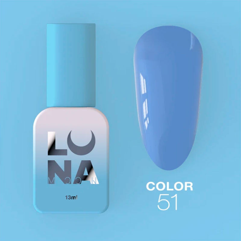 Colored gel polish Lunamoon Nr 51 - 13 ml