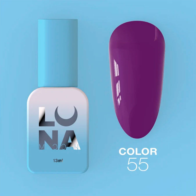 Colored gel polish Lunamoon Nr 55 - 13 ml