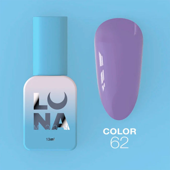 Colored gel polish Lunamoon Nr 62 - 13 ml