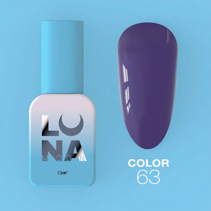 Colored gel polish Lunamoon Nr 63 - 13 ml