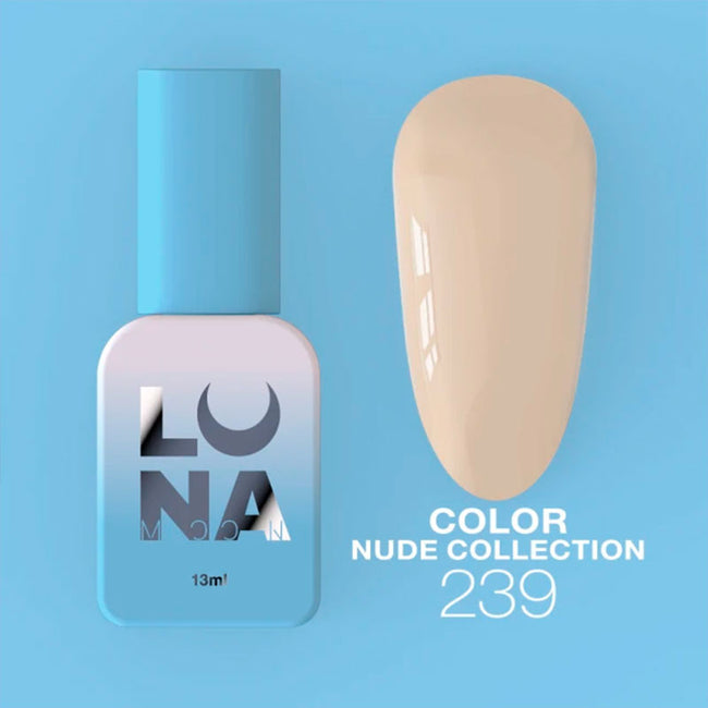 Colored gel polish Lunamoon Nude Collection Nr 239 - 13 ml