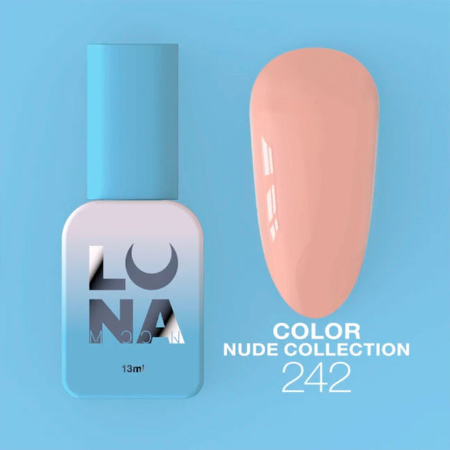 Colored gel polish Lunamoon Nude Collection Nr 242 - 13 ml