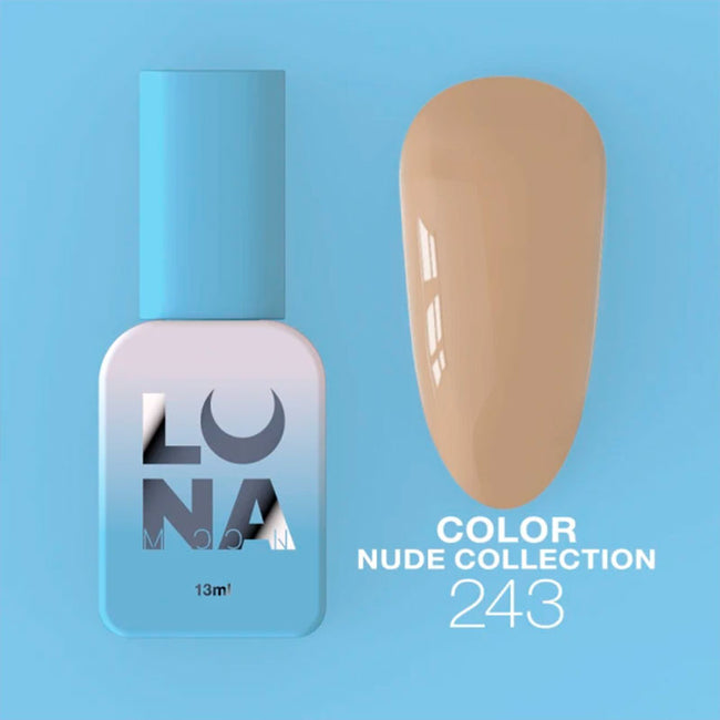 Colored gel polish Lunamoon Nude Collection Nr 243 - 13 ml