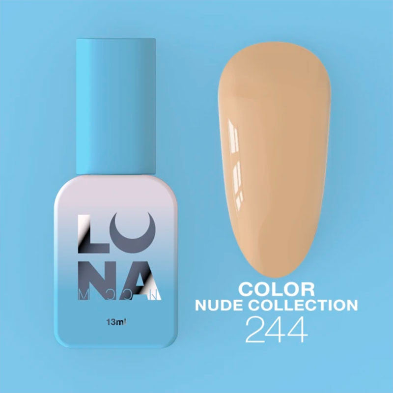 Colored gel polish Lunamoon Nude Collection Nr 244 - 13 ml
