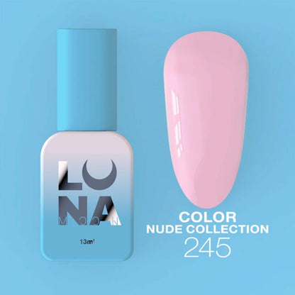 Colored gel polish Lunamoon Nude Collection Nr 245 - 13 ml