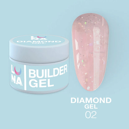 Gel de construction Extension gel Lunamoon Diamond Gel Nr 2 - 15ml