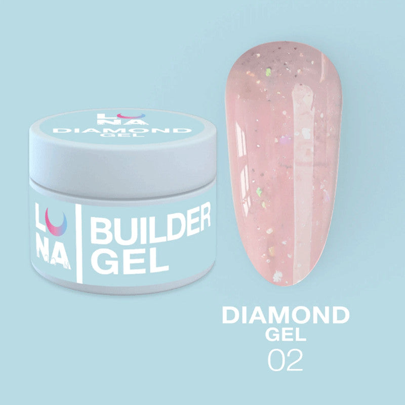 Gel de construction Extension gel Lunamoon Diamond Gel Nr 2 - 15ml