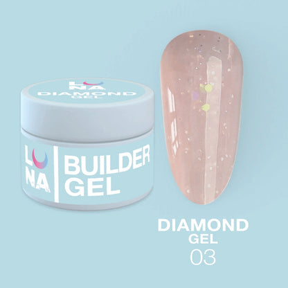 Aufbaugel Extension gel Lunamoon Diamond Gel Nr 3 - 15ml
