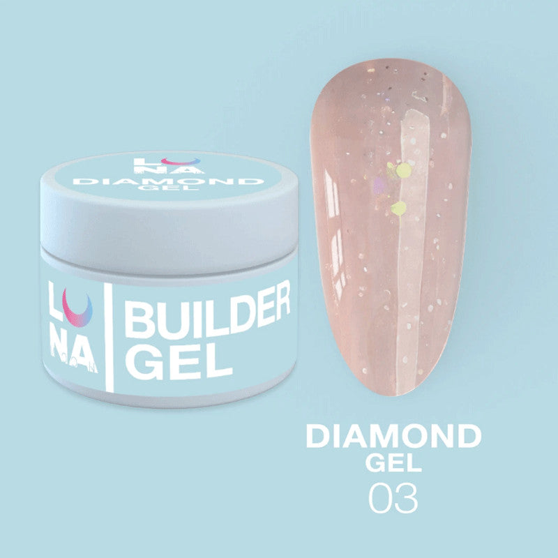 Aufbaugel Extension gel Lunamoon Diamond Gel Nr 3 - 15ml