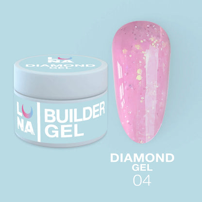Gel de construction Extension gel Lunamoon Diamond Gel Nr 4 - 15ml