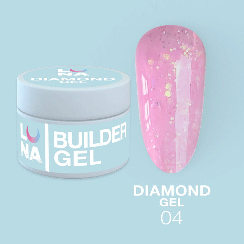 Gel de construction Extension gel Lunamoon Diamond Gel Nr 4 - 15ml