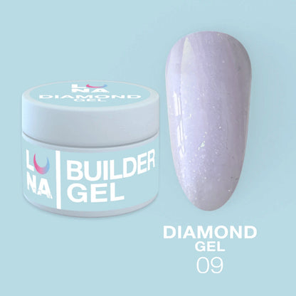 Gel de construction Extension gel Lunamoon Diamond Gel Nr 9 - 15ml