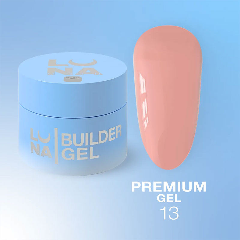 Rakennegeeli Extension gel Lunamoon Premium Gel Nr 13 - 15ml