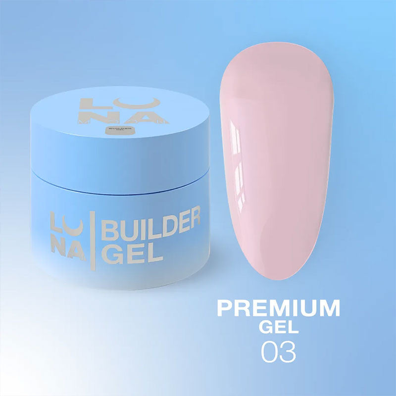 Gel de construction Extension gel Lunamoon Premium Gel Nr 3 - 30 ml