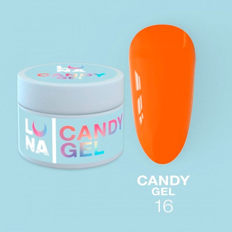 Gel de construction Gel for extension LUNAMOON - Candy Gel Nr 16 - 15 ml