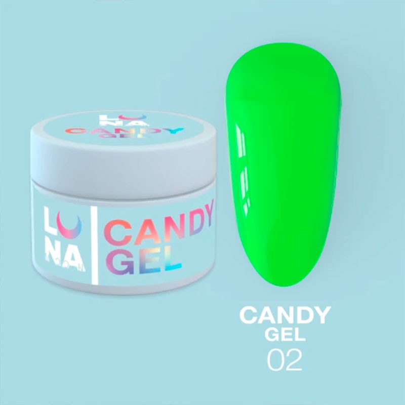 Rakennegeeli Gel for extension LUNAMOON - Candy Gel Nr 2 - 15 ml