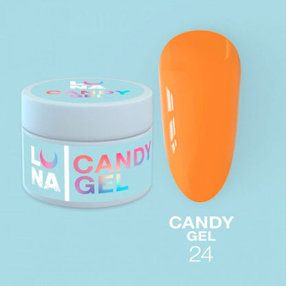 Моделирующий гель Gel for extension LUNAMOON - Candy Gel Nr 24 - 15 ml