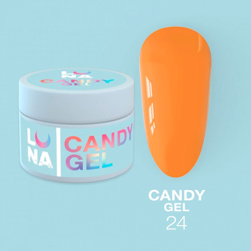 Моделирующий гель Gel for extension LUNAMOON - Candy Gel Nr 24 - 15 ml