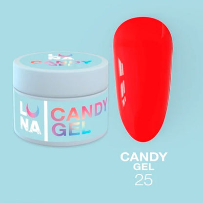 Gel constructor Gel for extension LUNAMOON - Candy Gel Nr 25 - 15 ml