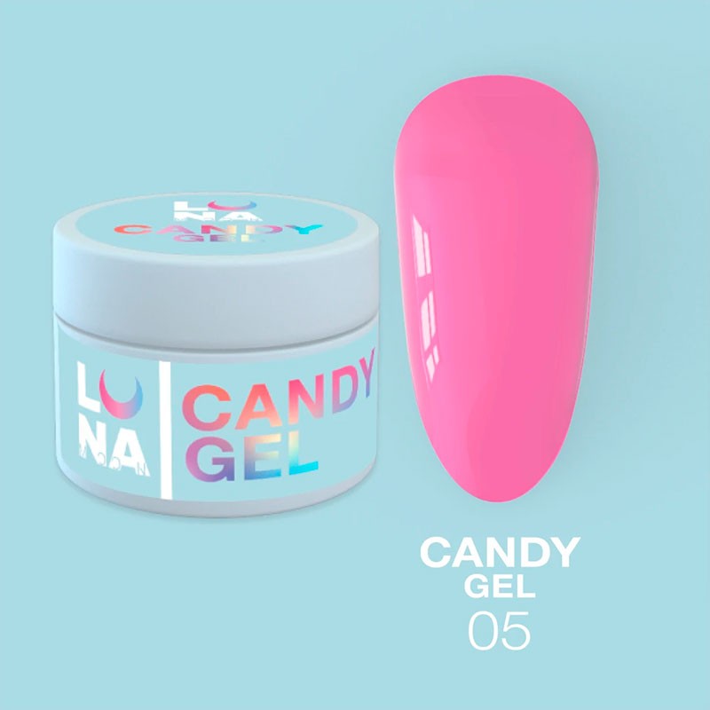 Ehitusgeel Gel for extension LUNAMOON - Candy Gel Nr 5 - 15 ml