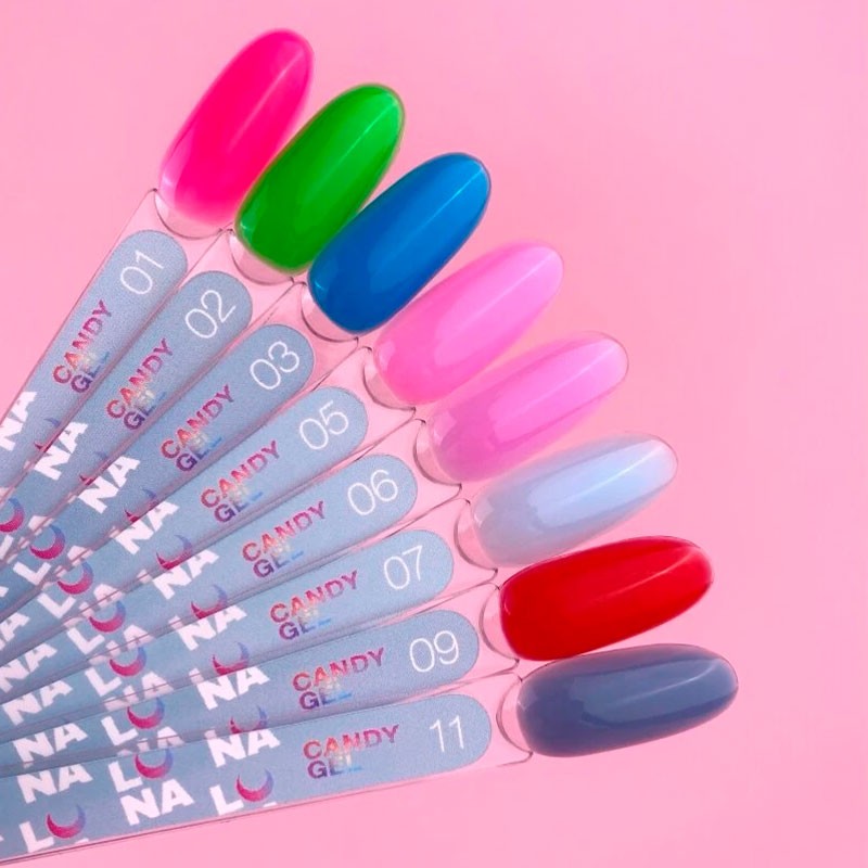 Ehitusgeel Gel for extension LUNAMOON - Candy Gel Nr 5 - 15 ml — pilt 5