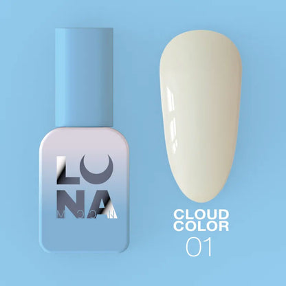 Esmalte semipermanente LUNAmoon Cloud Color № 1, 8 ml