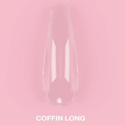 Gel Tips - LunaMoon Coffin Long, 500 pcs