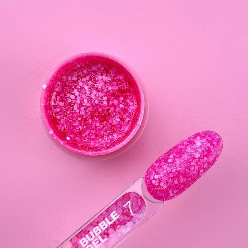 Sädelev geel küüntele LUNAMOON - Bubble Gel nr 7 - 5ml — pilt 2