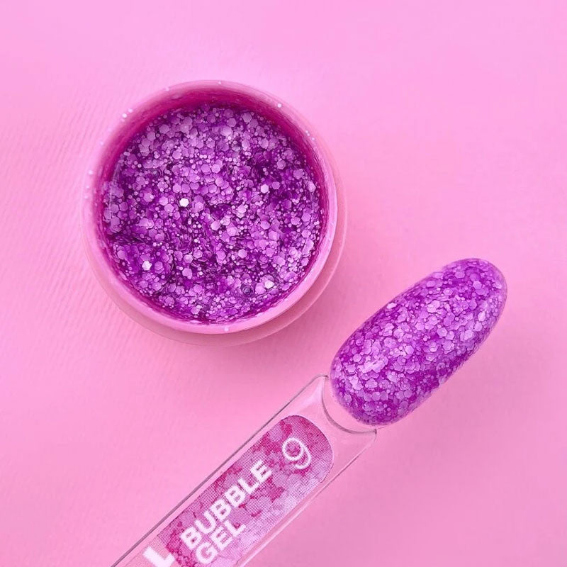 Glitter for nails LUNAMOON - Bubble Gel Nr 9 - 5ml — image 2