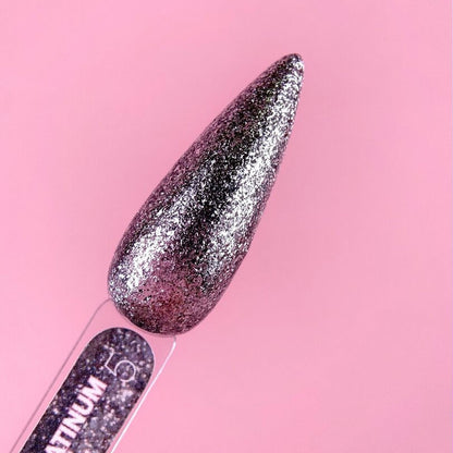 Glittergeeli kynsille LUNAMOON - Platinum Gel nro 5 - 5ml — kuva 2