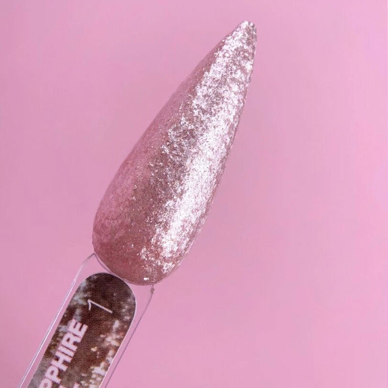 Glitter-Gel für Nägel LUNAMOON - Sapphire Gel Nr. 1 - 5ml — Bild 2
