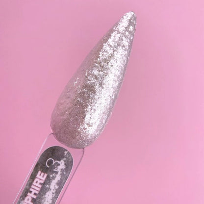 Glittergeeli kynsille LUNAMOON - Sapphire Gel nro 3 - 5ml — kuva 2