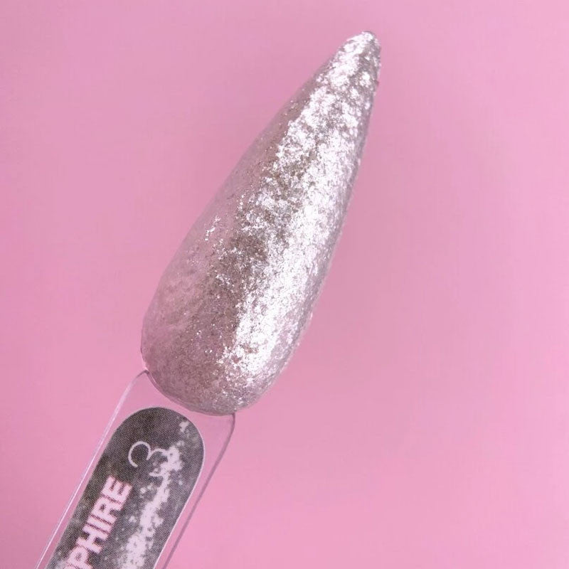 Glittergeeli kynsille LUNAMOON - Sapphire Gel nro 3 - 5ml — kuva 2