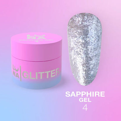Sädelev geel küüntele LUNAMOON - Sapphire Gel nr 4 - 5ml