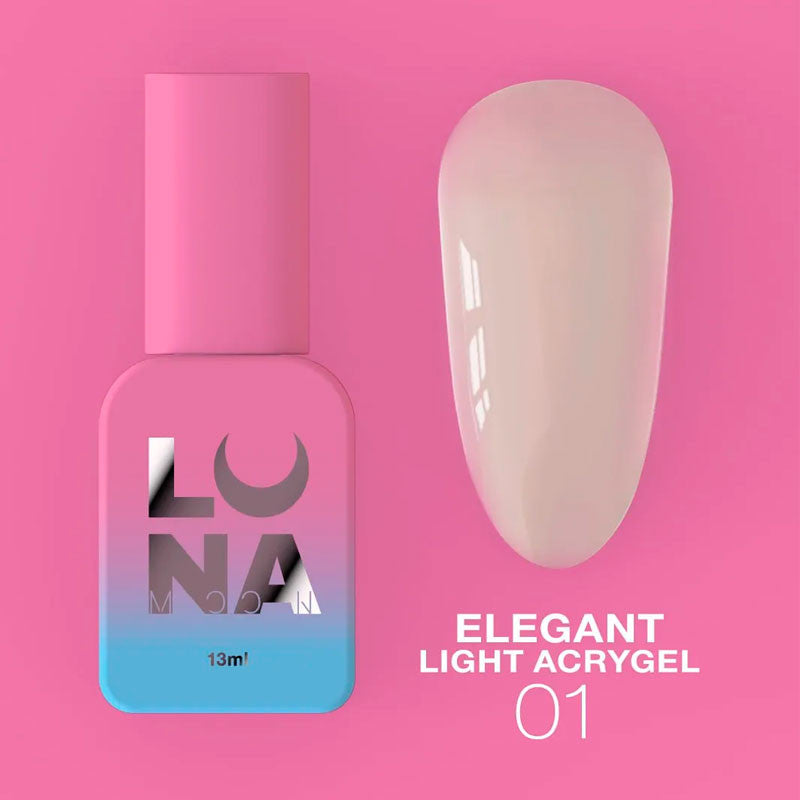 Light Acrylgel Elegant LunaMoon №1, 13 ml