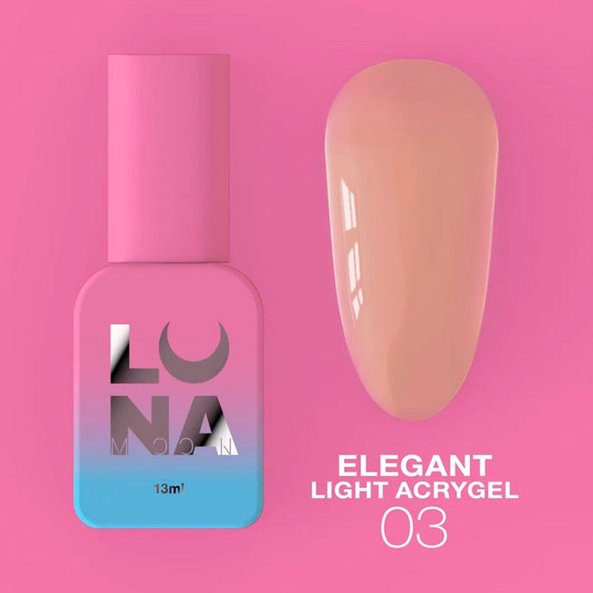 Light Acrylgel Elegant LunaMoon №3, 13 ml