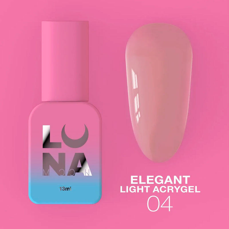 Light Akrigēls Elegant LunaMoon №4, 13 ml
