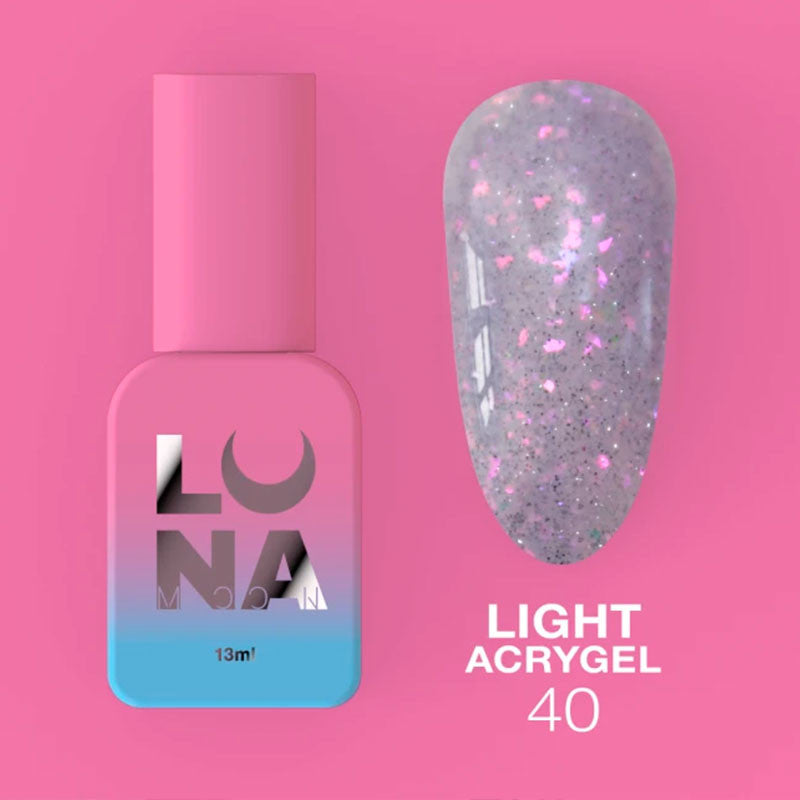 Liquid Акригель Lunamoon Light Акригель Nr 40 - 13 ml