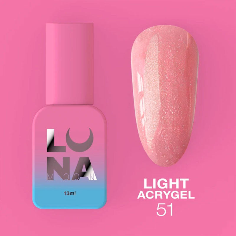 Liquid Polüakrüülgeel Lunamoon Light Polüakrüülgeel Nr 51 - 13 ml