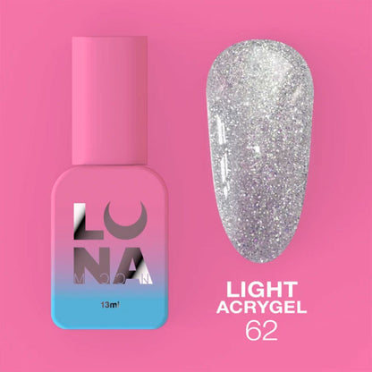 Liquid Acrygel Lunamoon Light Acrygel Nr 62 - 13 ml