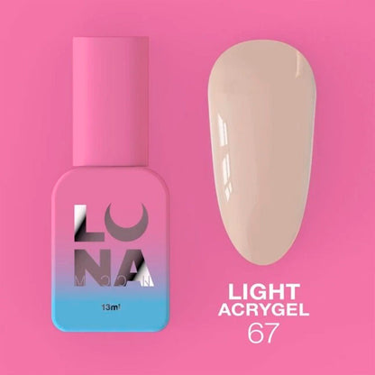 Liquid Акригель Lunamoon Light Акригель Nr 67 - 13 ml
