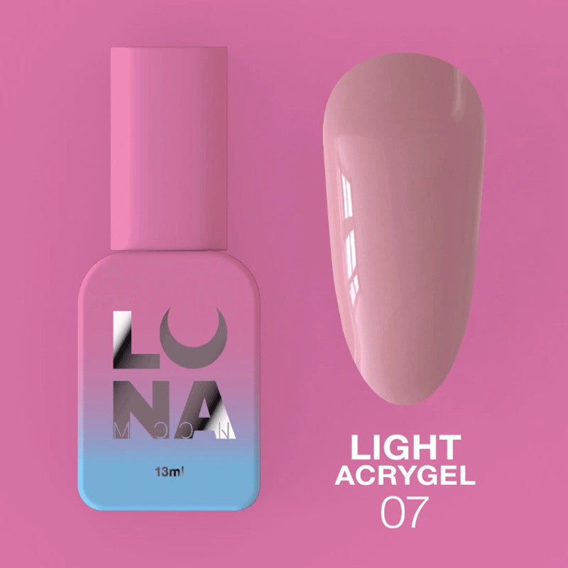 Liquid Akrigēls Lunamoon Light Akrigēls Nr 7 - 13 ml