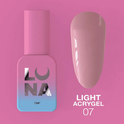 Liquid Akrigēls Lunamoon Light Akrigēls Nr 7 - 13 ml