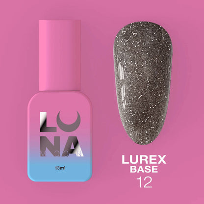 Lunamoon Lurex Base Coat Nr 12 - 13ml