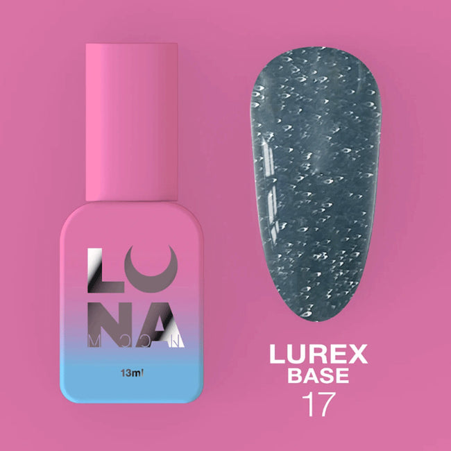Lunamoon Lurex Base Coat Nr 17 - 13ml