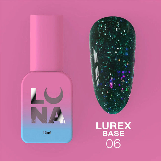 Lunamoon Lurex Base Coat Nr 6 - 13ml