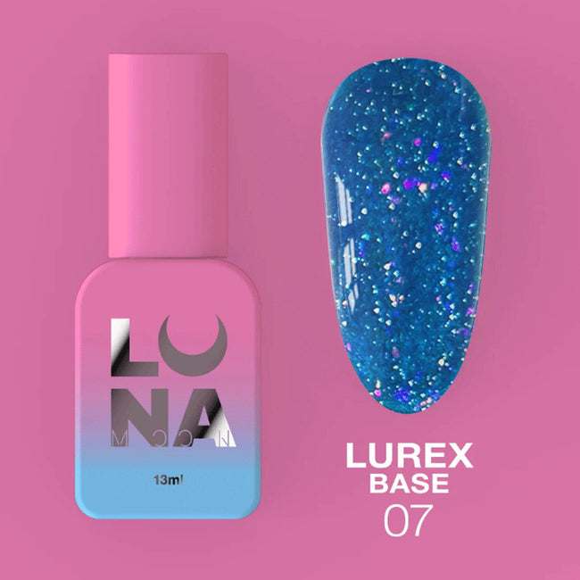 Lunamoon Lurex Base Coat Nr 7 - 13ml
